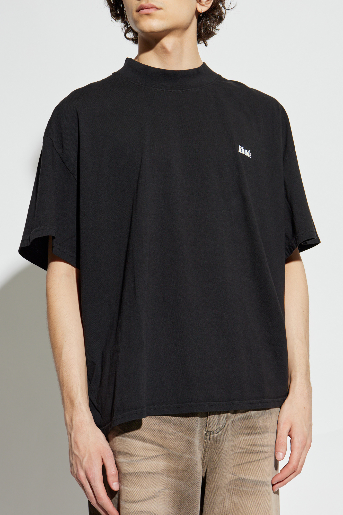 Black T-shirt with logo Rhude - Vitkac AS